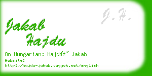 jakab hajdu business card